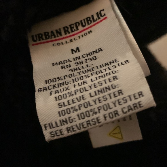 Urban Republic Black raincoat size M - Picture 6 of 7